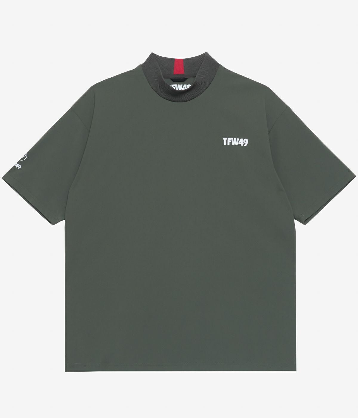 メンズウェア TFW49 5525 TSHIRT white L TFW49 - RELAX MOCK NECK T | モックネックシャツ | ホワイト×グレー