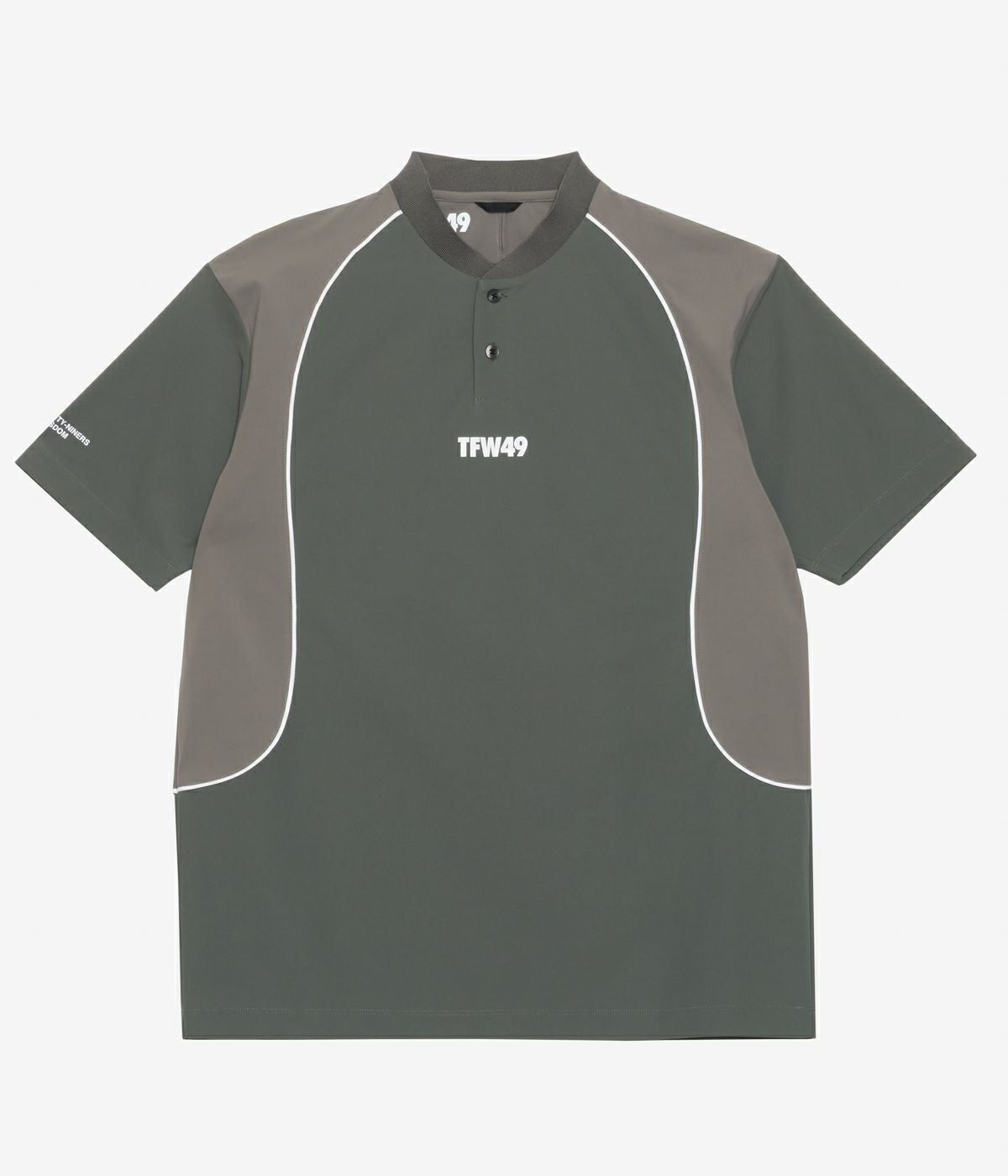 PIPING COLLARLESS POLO | TFW49（ティーエフダブリュー）Official EC