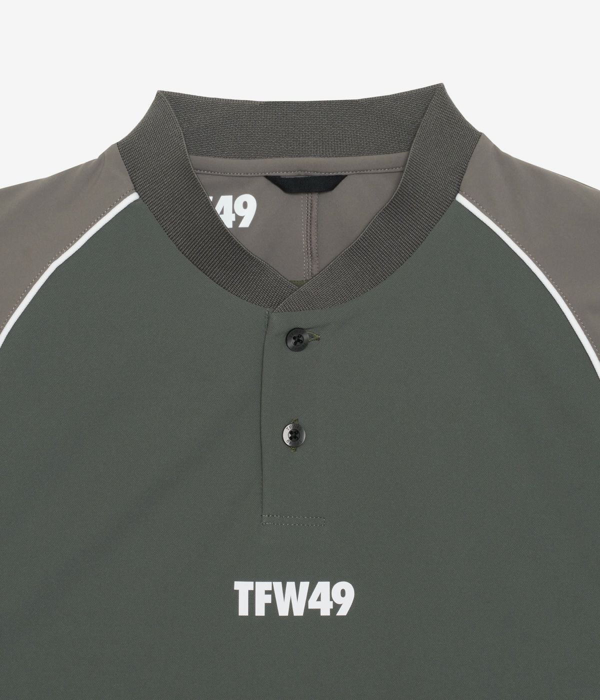 PIPING COLLARLESS POLO | TFW49（ティーエフダブリュー）Official EC
