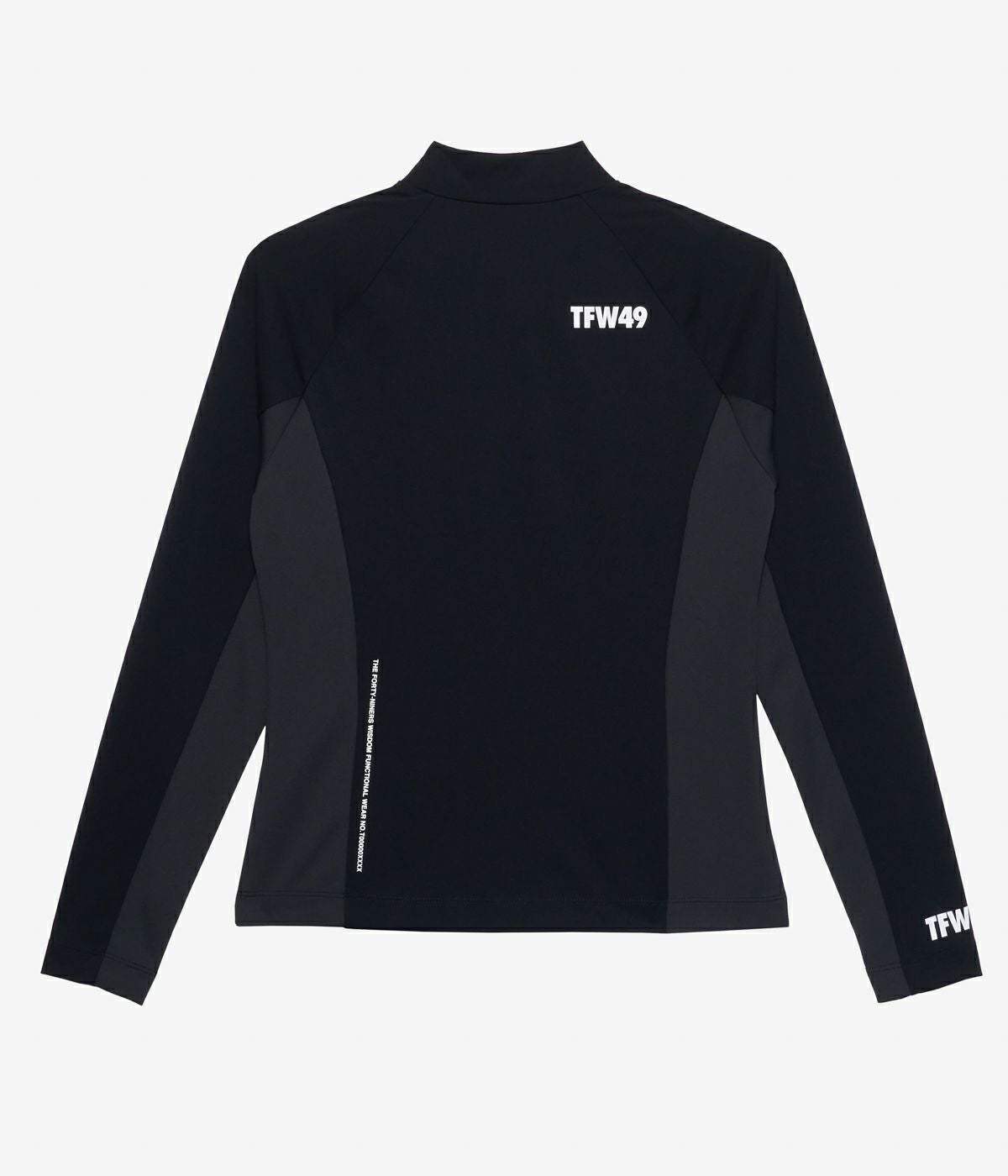 TFW49 ハーフモックネック ロングT ブラック　L ゴルフ TFW49 ハーフジップ モックネック ロングTシャツ XL ブラック ゴルフ