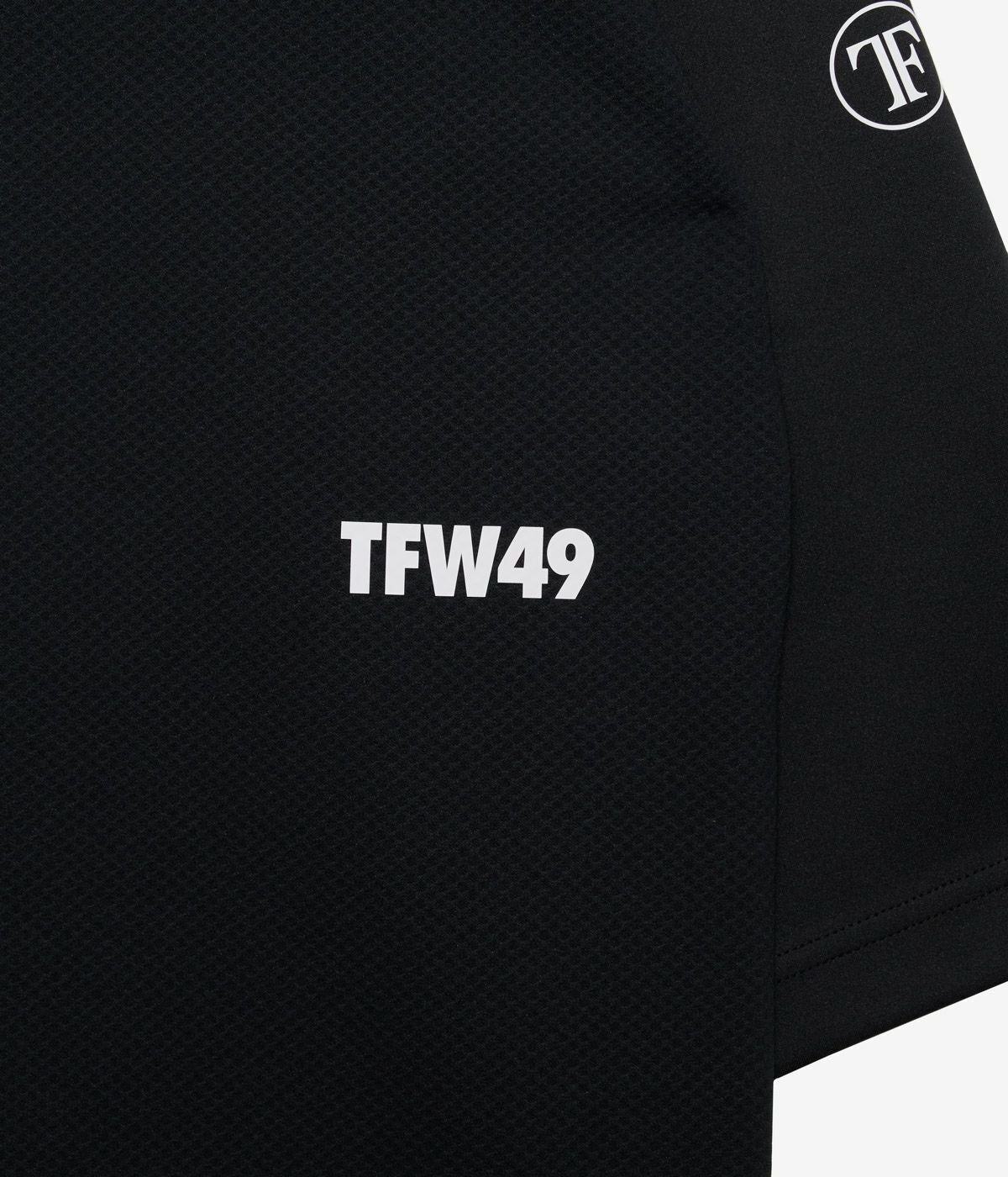 COLLAR LESS 7SLEEVE HALF ZIP POLO | TFW49（ティーエフダブリュー