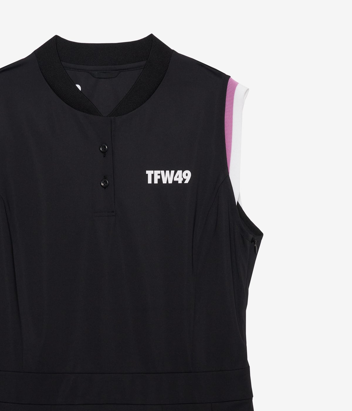 COLLAR LESS PLEAT ONEPIECE | TFW49（ティーエフダブリュー）Official