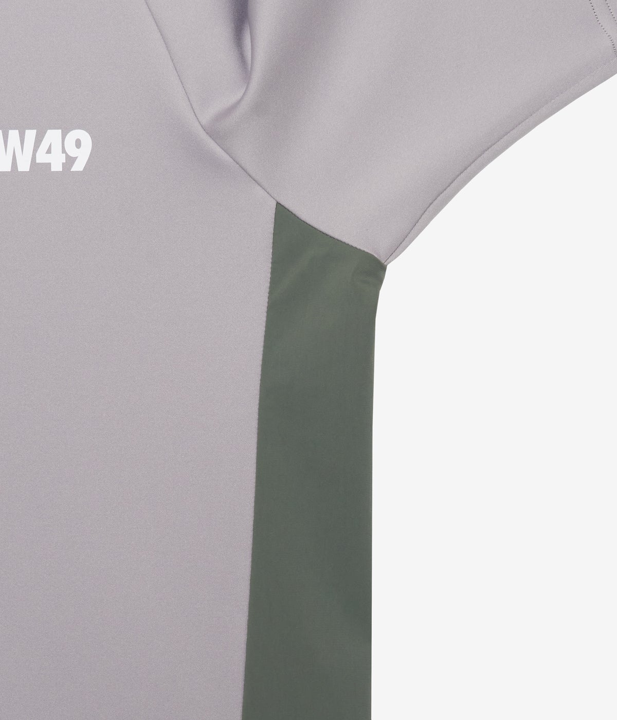 TFW49 SIDE PANEL SHORT SLEEVE グレー　L TFW49】《MEN'S》 SIDE PANEL SHORT SLEEVE MOCKNECK (L.GREY) | Sandy