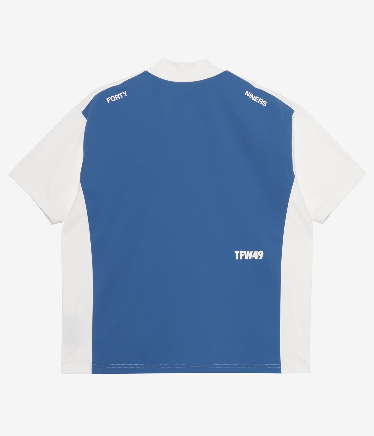 TFW49 RELAX MOCK NECK TEE ホワイト/ブルー　今期新作 RELAX MOCK NECK TEE | TFW49（ティーエフダブリュー）Official EC Store
