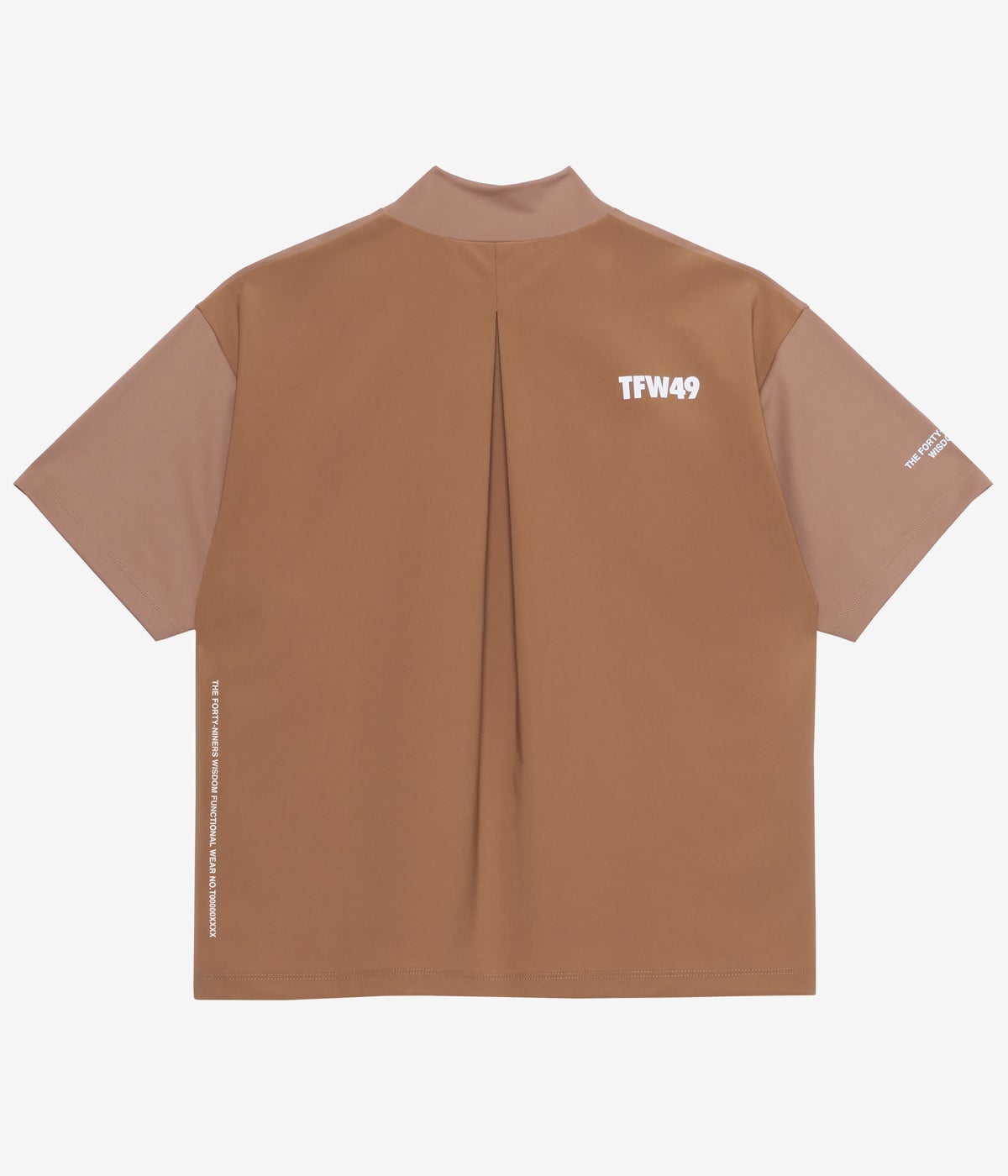 TFW49 ブラウン ジップアップ 長袖シャツ RELAX MOCK NECK TEE | TFW49（ティーエフダブリュー）Official EC Store