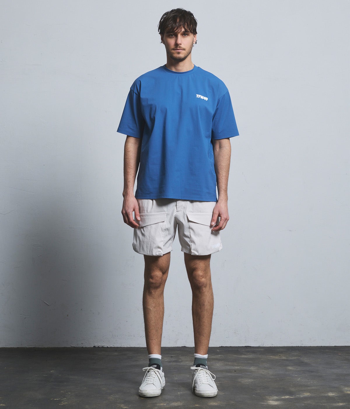 PUNCHED MESH SLIM FIT CREW NECK T | TFW49（ティーエフダブリュー