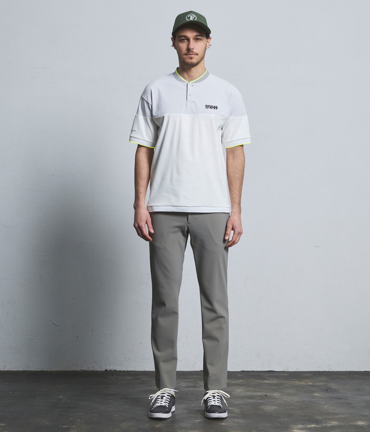 PANEL COLLAR LESS POLO | TFW49（ティーエフダブリュー）Official EC